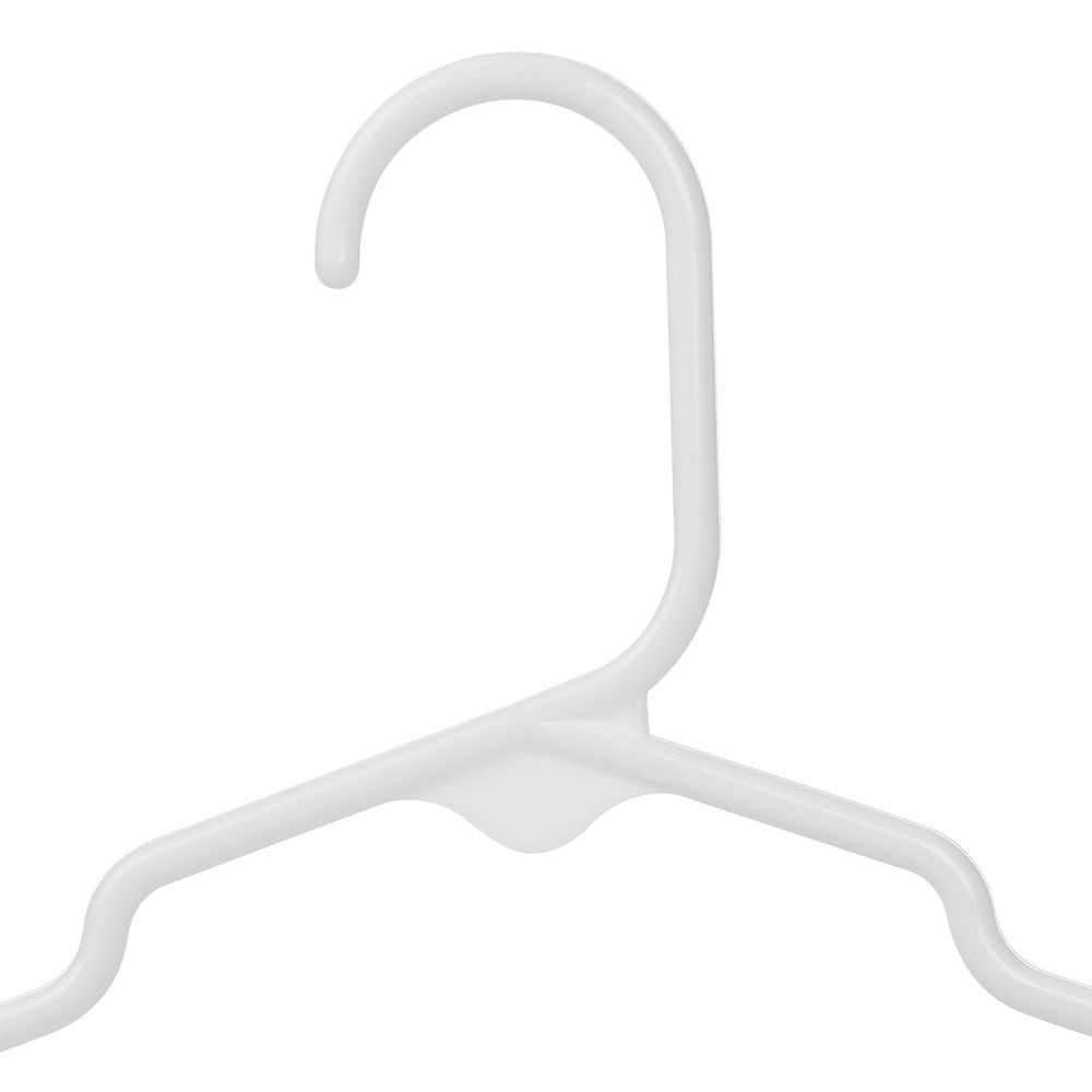 100 cintres enfant plastique blanc barre 25 cm
