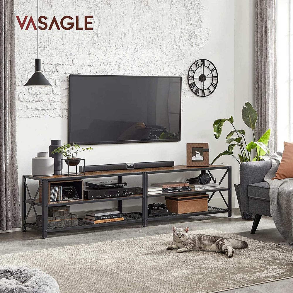 Meuble TV avec portes Vasagle LTV43BX - Acheter à prix réduits - Habitium®