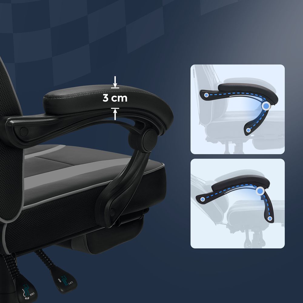 BOLLI Chaise Gaming - Chaise Bureau Ergonomique avec Repose-Pied - Fauteuil  Gaming avec Soutien Lombaire Massage et