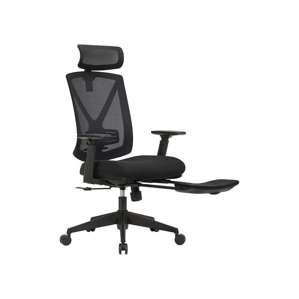 Chaise de bureau ergonomique noir confortable