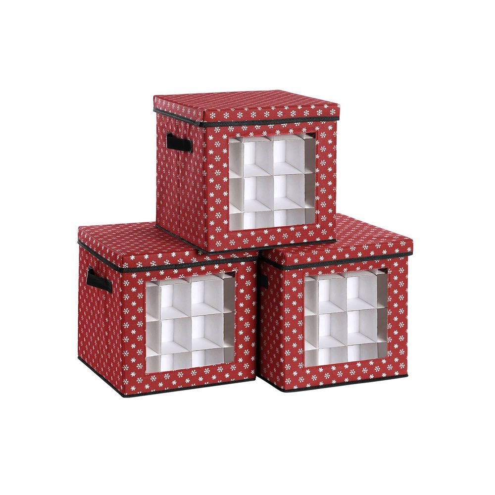 Vidaxl boîtes-cadeaux de noël décoratives 3 pcs extérieur intérieur -  Conforama
