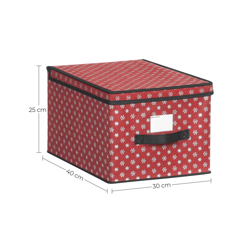 Rouge Cadeau de Noël Décoration Emballage Papier Boîte de Rangement Pliable  Sous le lit Cadeau Sac de Rangement Noël Déco Organisateur