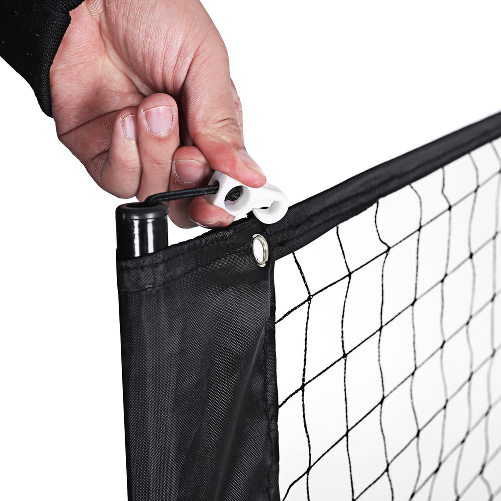 Filet de badminton 4m filet de volley-ball/tennis bleu portable