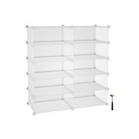 Meuble maille 10 casiers blanc