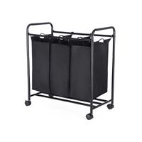 Chariot à linge XL noir