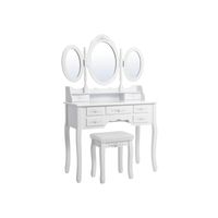 Set coiffeuse 3 miroirs ovales