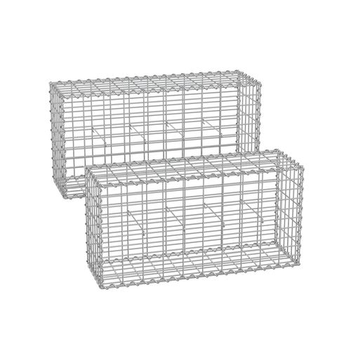 2 Gabions 100 x 50 x 30 cm
