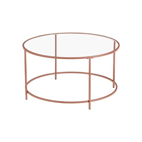 Table basse ronde rose gold
