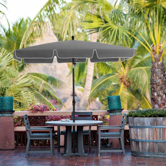 SONGMICS Parasol de Balcon  rectangulaire 2 x 1 25 m 