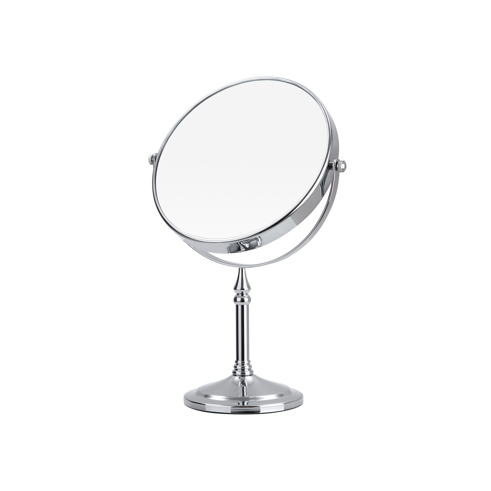 Miroir Maquillage Grossissant X5 Sur Pied - Miroir Rectangulaire Argent Sans Cadre - Nicesail