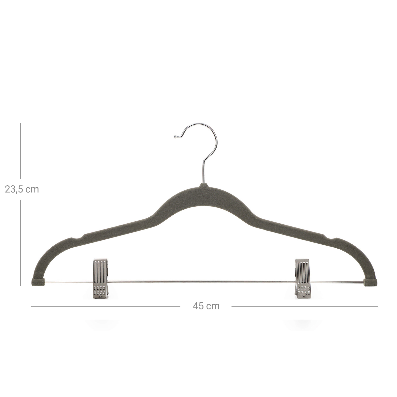 Lot De 12 Cintres En Bois Tosnail Avec Pince à Pantalon - Antidérapants, Résistants (43cm), Pour Costules, Robes, Jupes