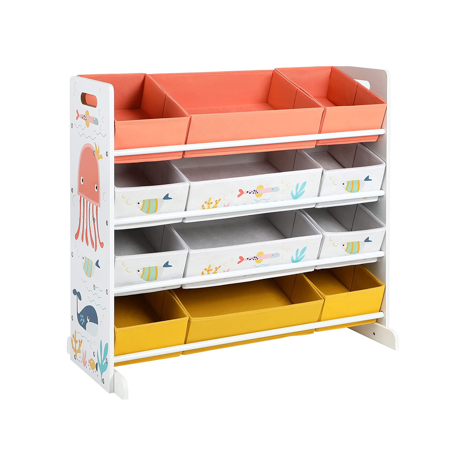 Meuble à jouets blanc pratique SONGMICS