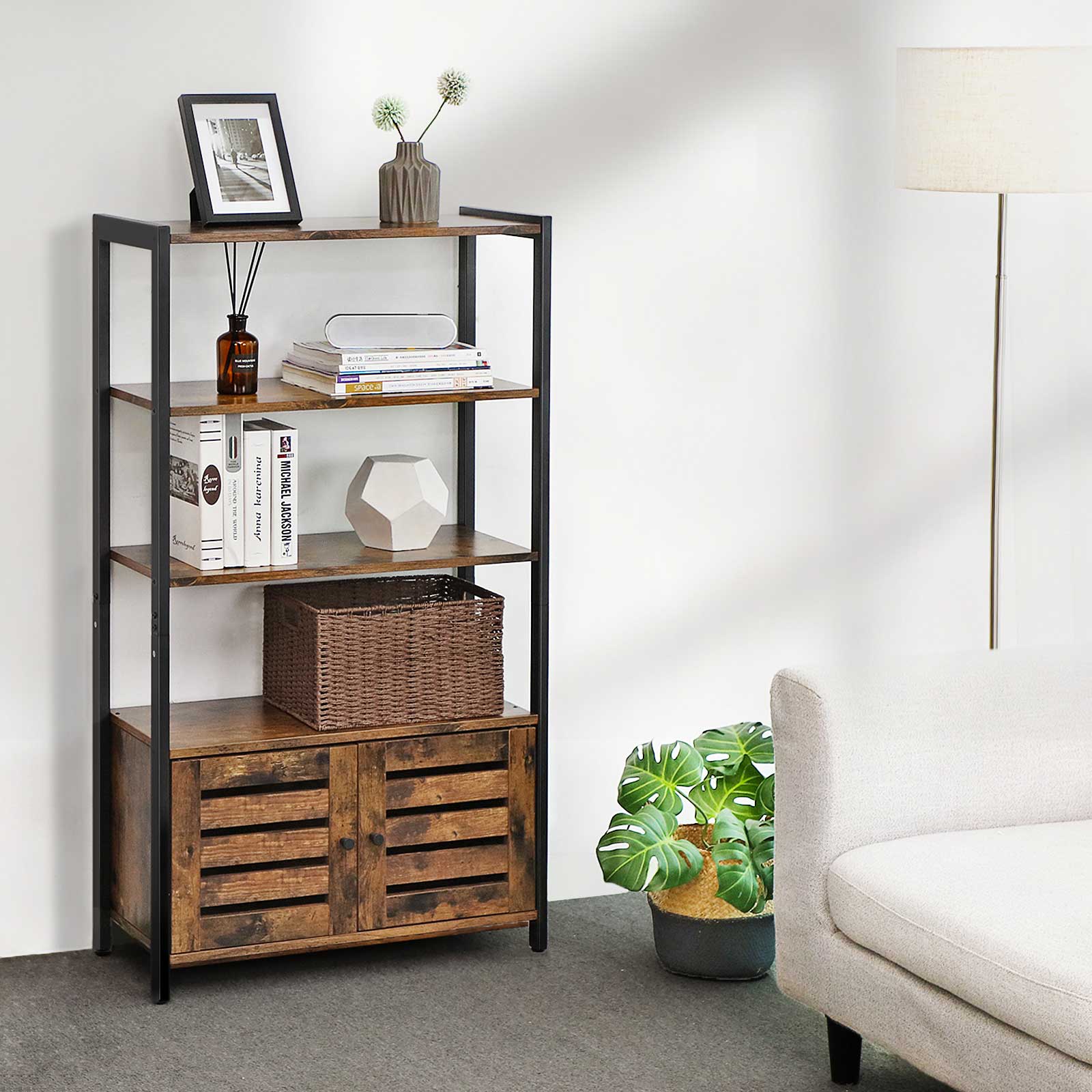 Rangement Maison Étagère Placard Extensible Porgeel 50-80cm - Range Vêtements Réglable Etagere Placard Reglable