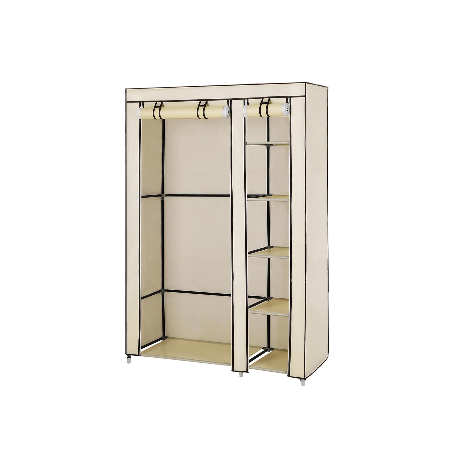 SONGMICS Armoire de Rangement, Penderie de vêtement Pliable en Tissu Nontissé, 110 x 45 x 175