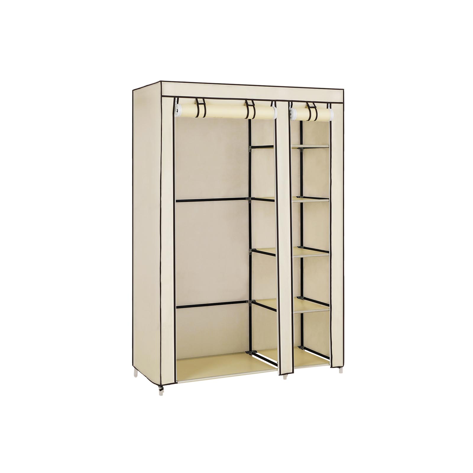 SONGMICS Armoire de Rangement, Penderie de vêtement Pliable en Tissu Nontissé, 110 x 45 x 175
