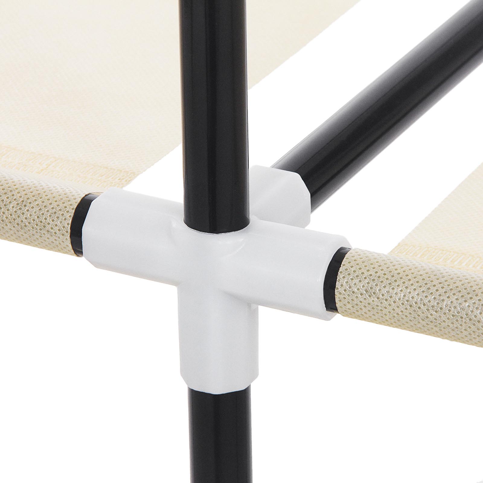 SONGMICS Armoire de Rangement Penderie en Tissu intissé 7 assemblages