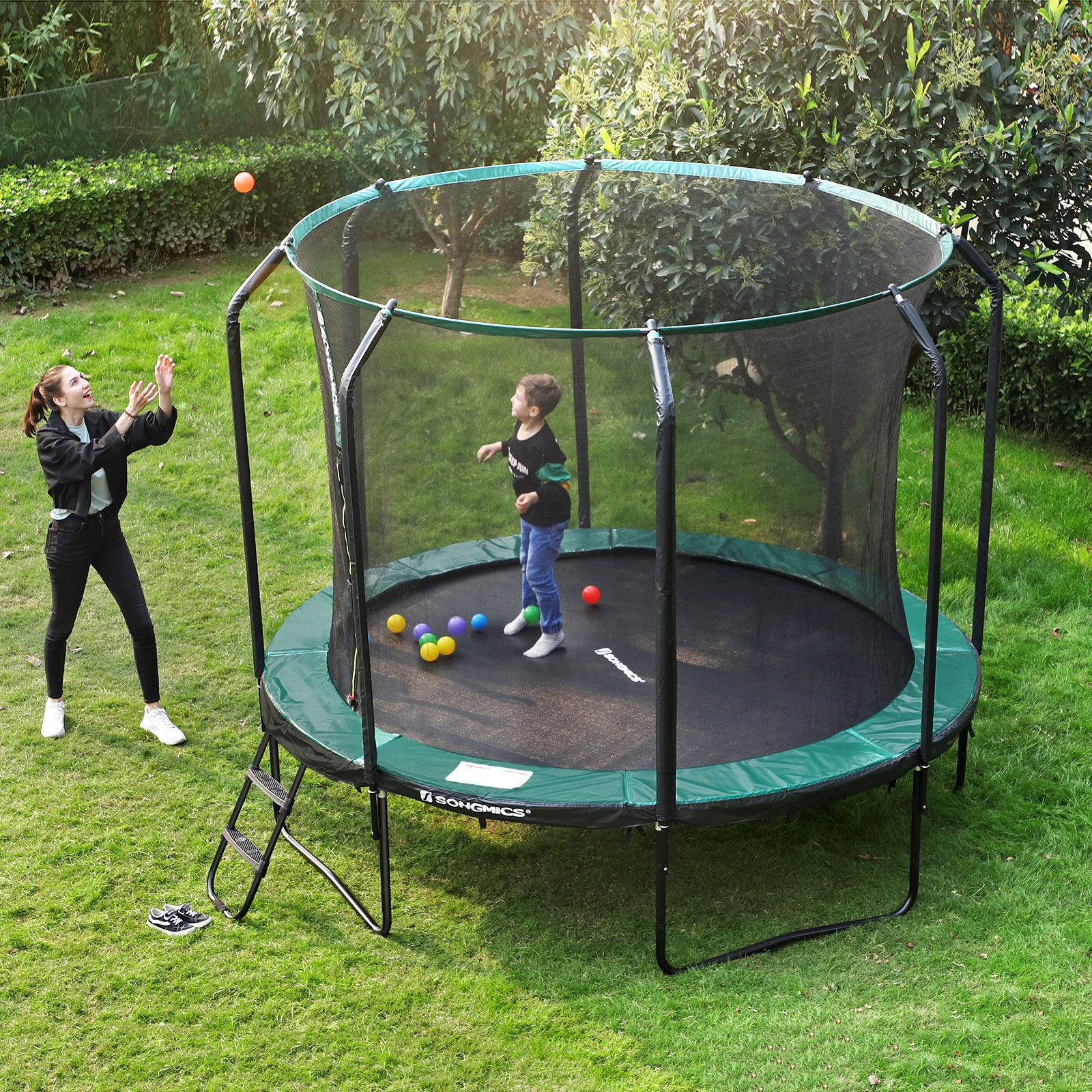 Trampoline Ø305 cm vert SONGMICS