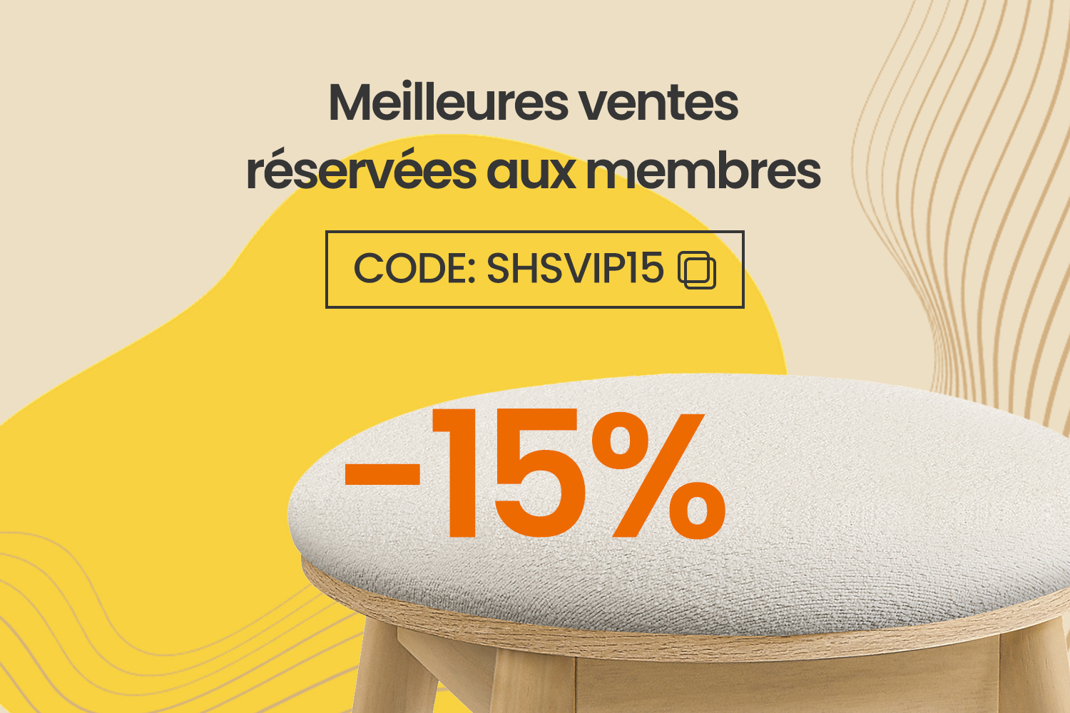 Offre spéciale pour nos membres | 15% de remise